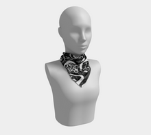 Load image into Gallery viewer, 7 FACES OF CURSE SCARF BLACK
